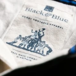 Black & Blue 1871 Clothing Ireland 1875 Rugby Shirt