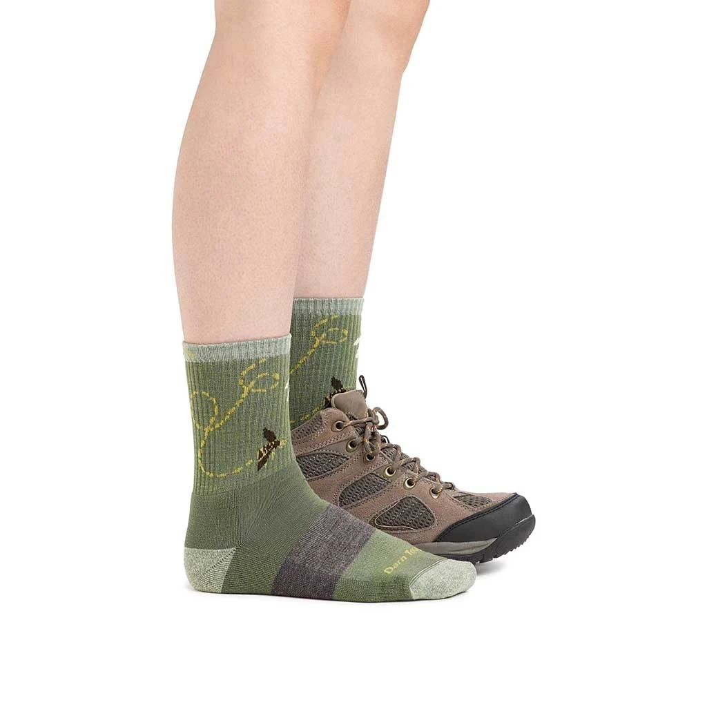 Darn Tough Clothing Queen Bee Micro Crew Lightweight W/ Cushion | Women's 4 Darn Tough Clothing Queen Bee Micro Crew Lightweight W/ Cushion | Women's