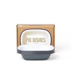 Falcon Enamelware Home, Garden & Cooking Pie Dishes (Set Of 4)