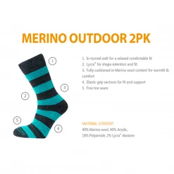 Horizon Socks Heritage Merino Outdoor | 2 Pack