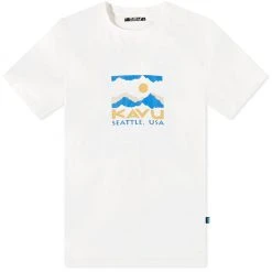 KAVU New Sticker Square Tee | Men's