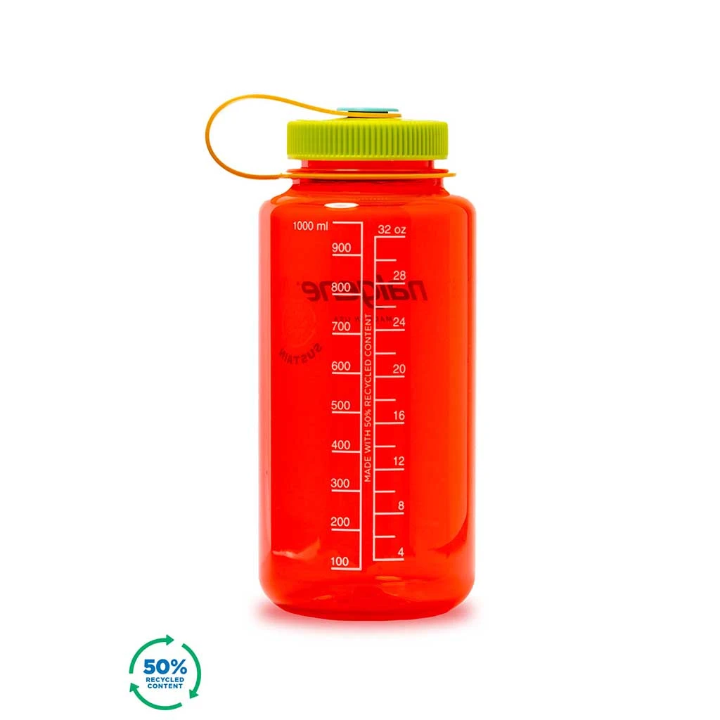 Nalgene 1L Wide Mouth Tritan Sustain New 4 Nalgene 1L Wide Mouth Tritan Sustain New