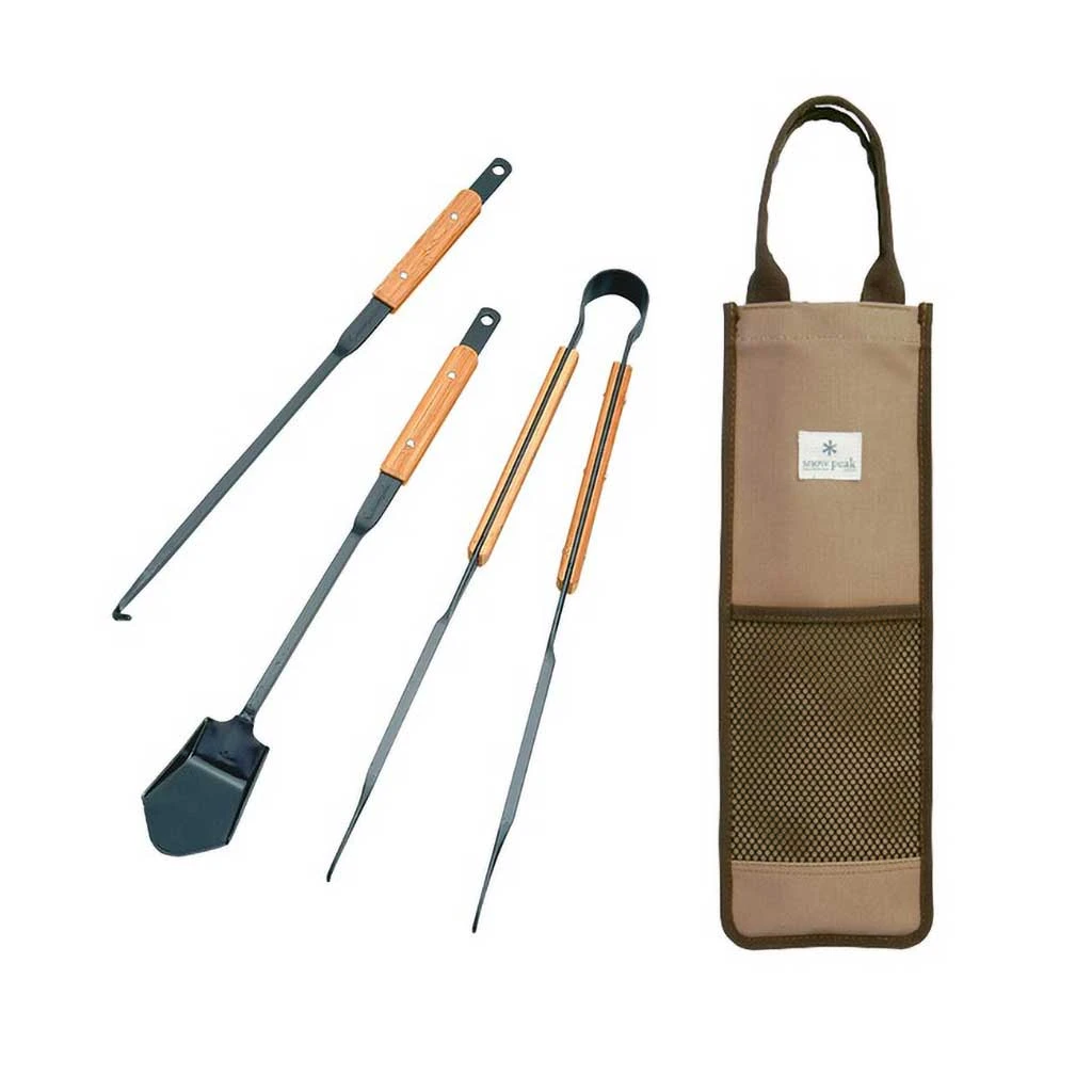 Snow Peak Camping Kit Fire Tool Set Pro 3 Snow Peak Camping Kit Fire Tool Set Pro