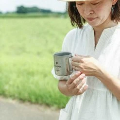 Snow Peak Titanium Double Wall Mug 300 Ml Camping Kit