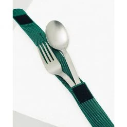 Snow Peak Camping Kit Titanium Fork & Spoon Set
