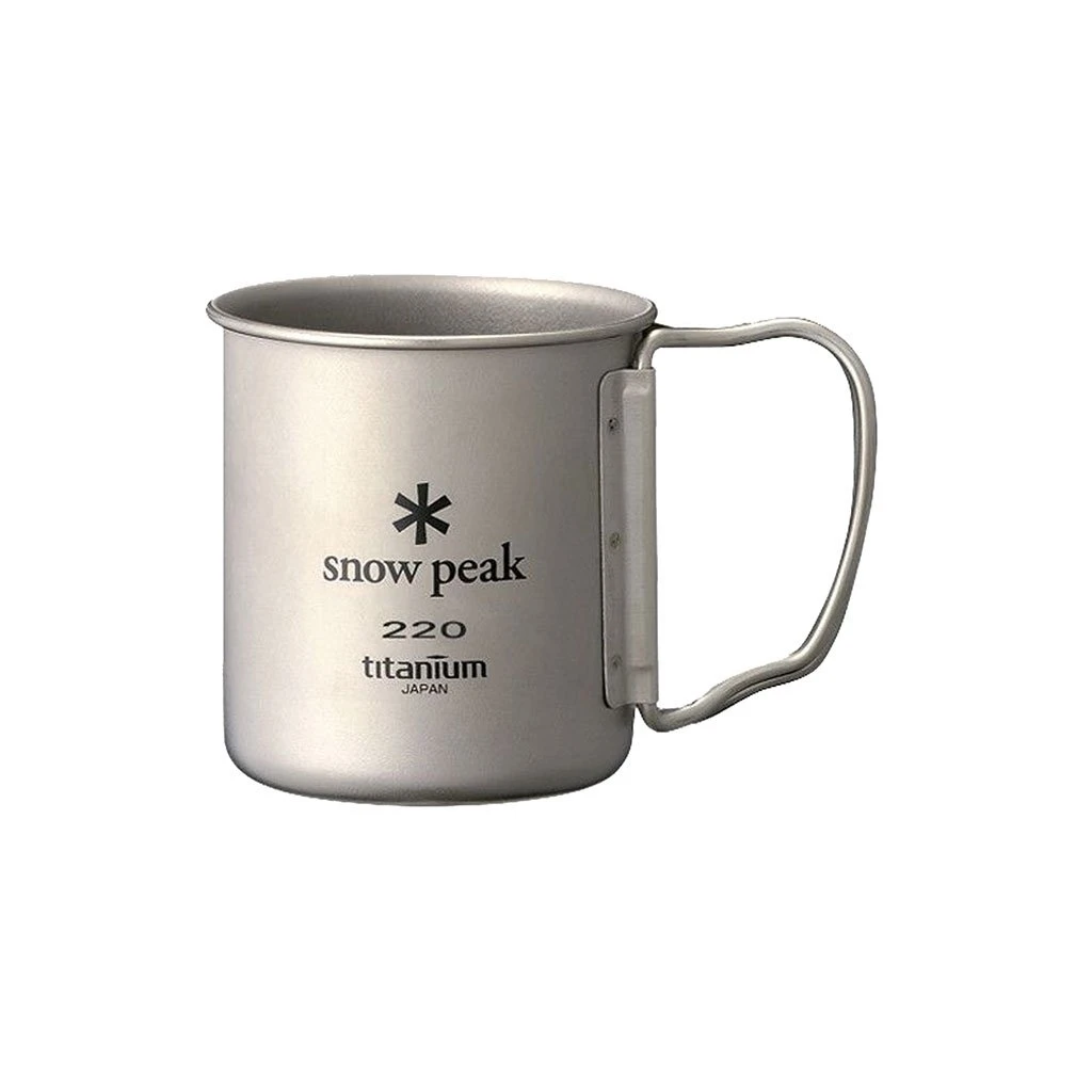 Snow Peak Titanium Single Mug 220 Ml Camping Kit 3 Snow Peak Titanium Single Mug 220 Ml Camping Kit