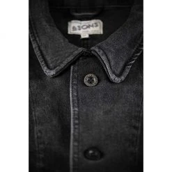 &SONS Black Denim Carver Jacket Clothing