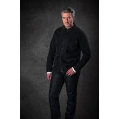 &SONS Black Denim Carver Jacket Clothing