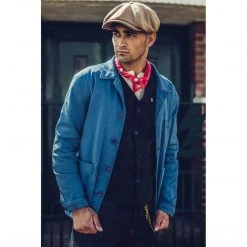 &SONS Blue Bolt Chore Jacket Clothing