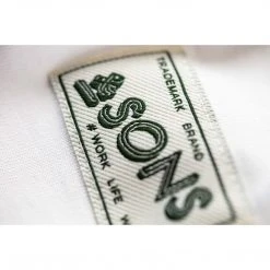 &SONS Classic White V-Neck T-Shirt Clothing