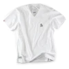 &SONS Classic White V-Neck T-Shirt Clothing