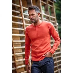 &SONS New Elder Henley Shirt Clothing