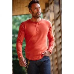 &SONS New Elder Henley Shirt Clothing
