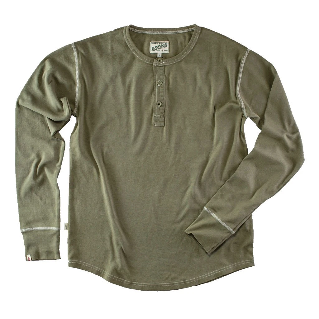 &SONS New Elder Henley Shirt Clothing 3 &SONS New Elder Henley Shirt Clothing