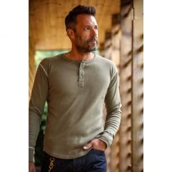 &SONS New Elder Henley Shirt Clothing 25 &SONS New Elder Henley Shirt Clothing