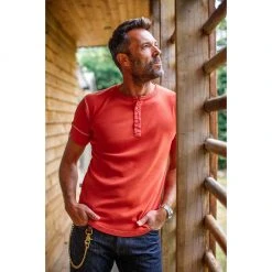 &SONS New Elder Henley Short Sleeve Shirt Clothing 26 &SONS New Elder Henley Short Sleeve Shirt Clothing