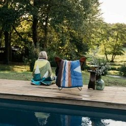 Voited Fleece Pillow Blanket Camping Kit